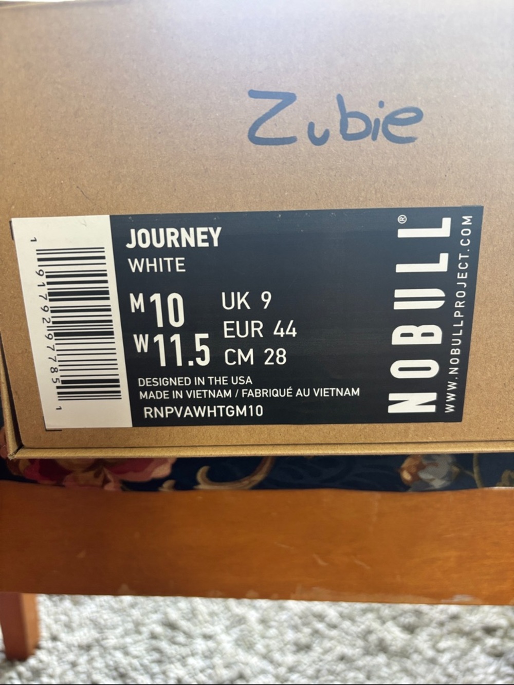 NOBULL Journey Shoes - White NWT never worn, size 10 (44) - Picture 4 of 4
